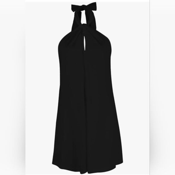 Athleta halter tie black dress - Picture 7 of 13